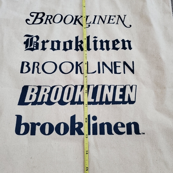 Brooklinen Cotton Canvas Vegan Shopping Shoulder Tote Bag - Picture 6 of 8
